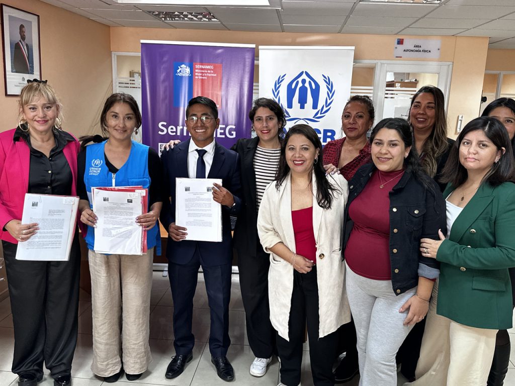 SernamEG Arica y Parinacota refuerza la atención a mujeres víctimas de violencia con apoyo de ACNUR