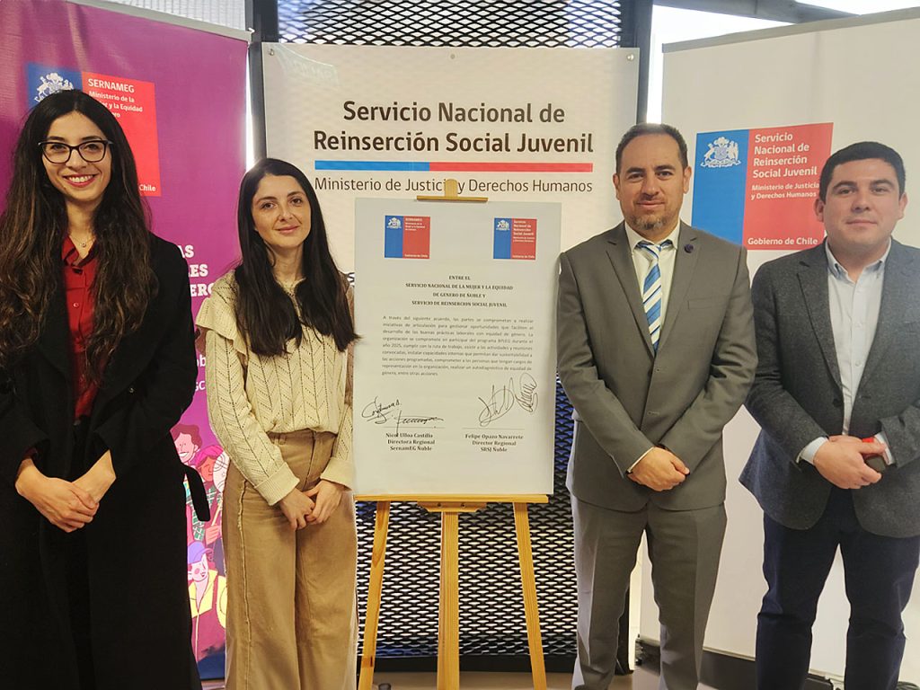 Reinserción Juvenil Ñuble se suma al programa Buenas Prácticas Laborales con Equidad de Género de SernamEG