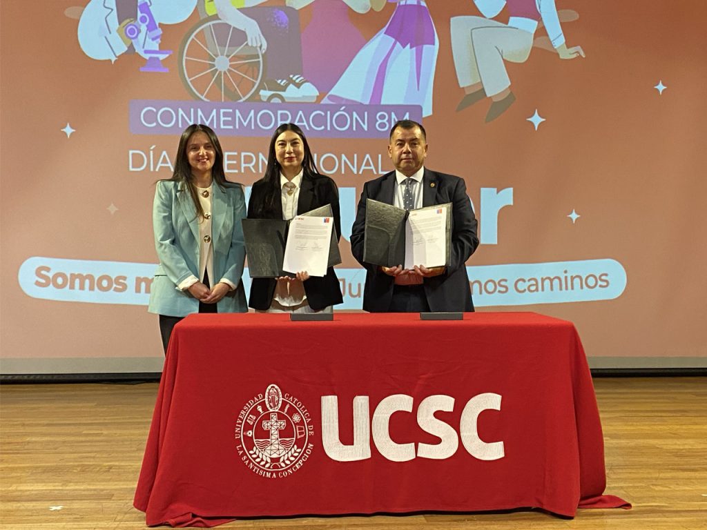 SernamEG y la Universidad Católica de la Santísima Concepción firman convenio de colaboración