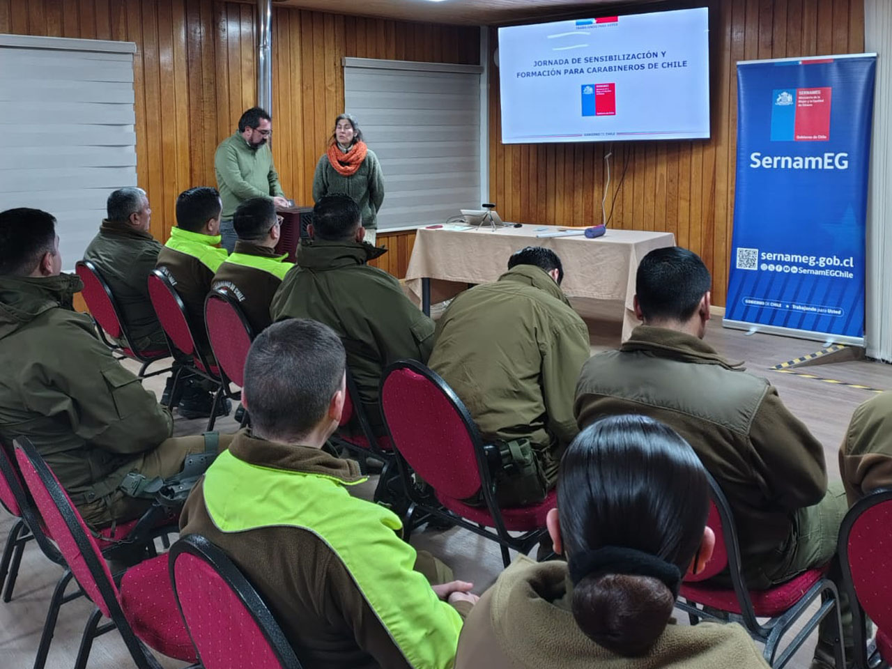 SernamEG Aysén fortalece la respuesta policial frente a la violencia de género con capacitación a Carabineros